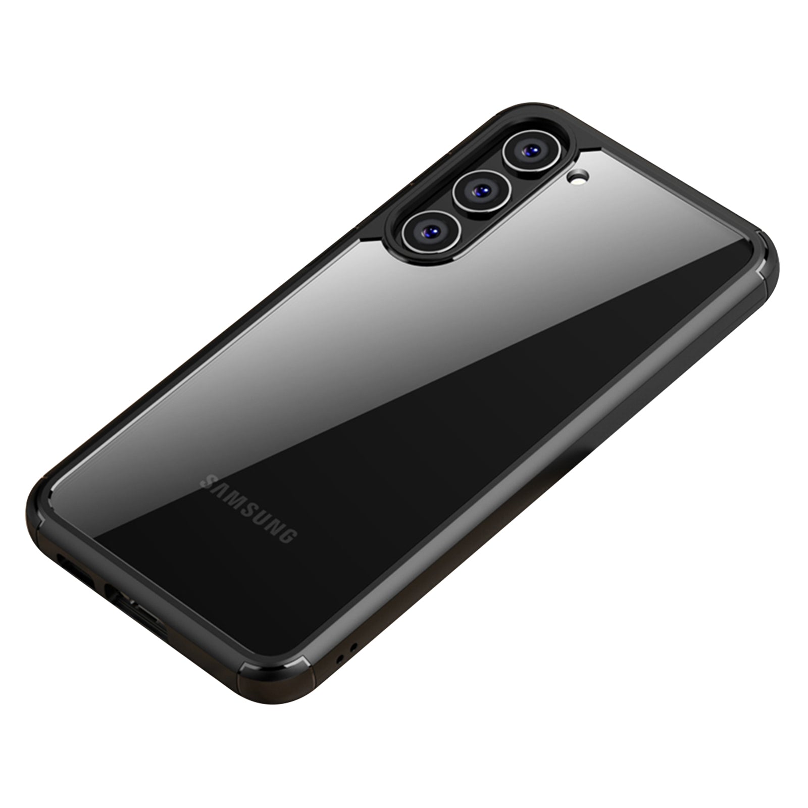 IPAKY For Samsung Galaxy S23 Transparent Phone Case TPU PC Drop-proof Protective Phone Cover IPAKY For Samsung Galaxy S23 Transparent Phone Case TPU PC Drop-proof Protective Phone Cover